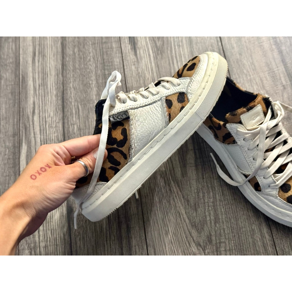 UGG Ladies Size 5 Spotty Lace Alameda Sneakers - Genuine Hair and Leather - Picture 7 of 14